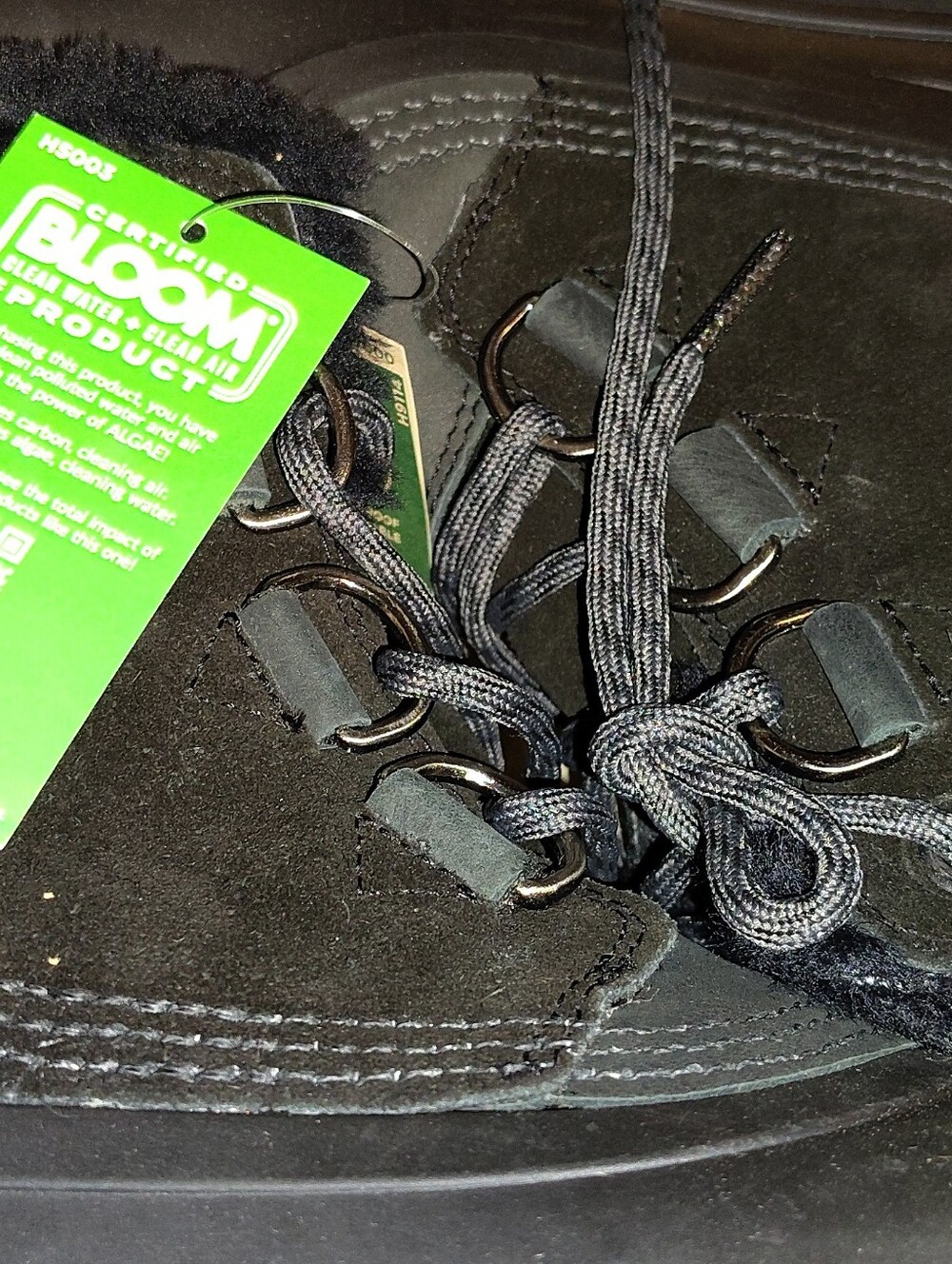 Women's Black Suede Lace-Up Shoes